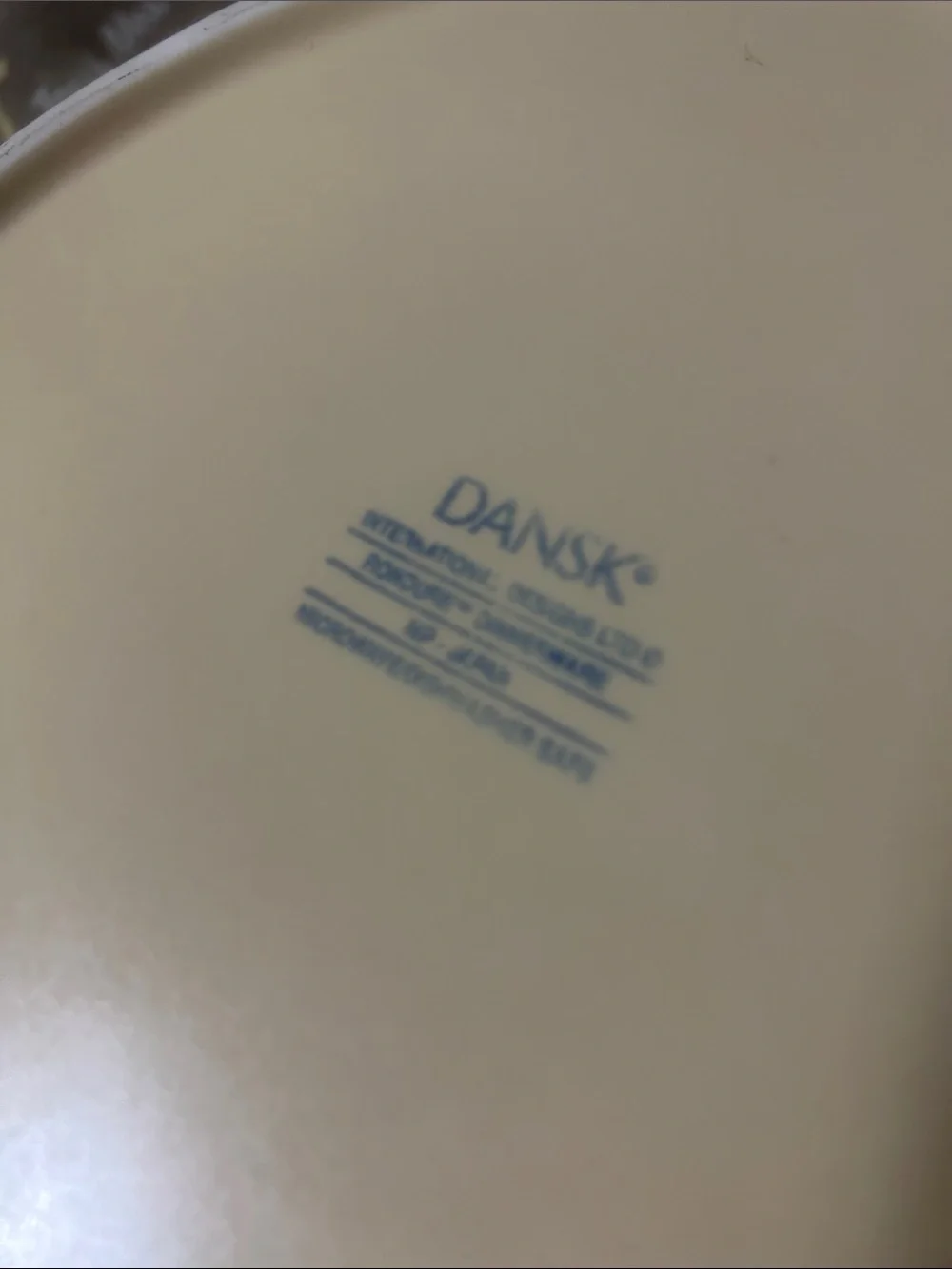 Dansk “Rondure” Cream Ceramic Covered Casserole Dish
